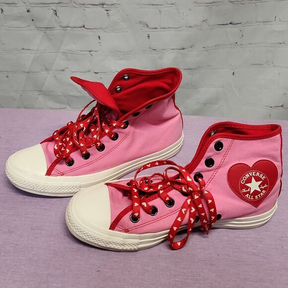 Converse All Star By You Valentine's pink high-top sneakers - Picture 1 of 8